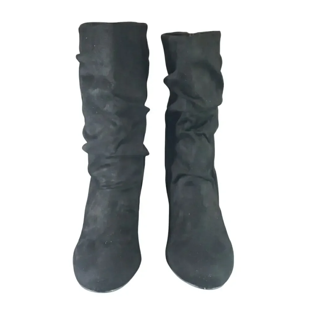 Mia Steffani Pull-On Suede Bootie - Black Nova - 3